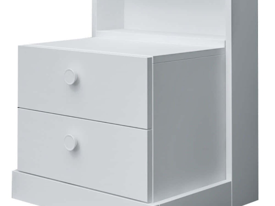 Κομοδίνο Life 382NRC1806 49x42x62cm White