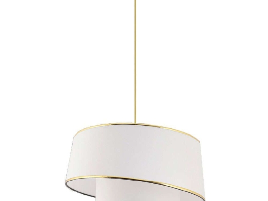 Φωτιστικό Οροφής Barette 390FLH1840 32x32x70cm E27 40W White-Gold Opviq