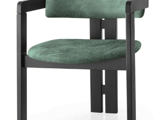 Πολυθρόνα 974NMB1748 58x49x76cm Black-Green Ξύλο