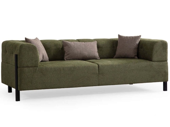 Καναπές Τριθέσιος Gio 560ARE2369 225x93x75cm Green