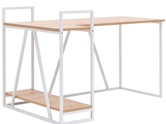 Γραφείο Lissa Kose 550ARN3430 140x90x85cm Oak-White