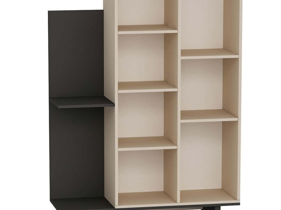 Βιβλιοθήκη Frank 550ARN3444 115x37,3x182cm Beige-Anthracite