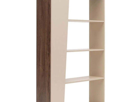 Βιβλιοθήκη Clark 550ARN3447 100x30x170cm Walnut-Beige