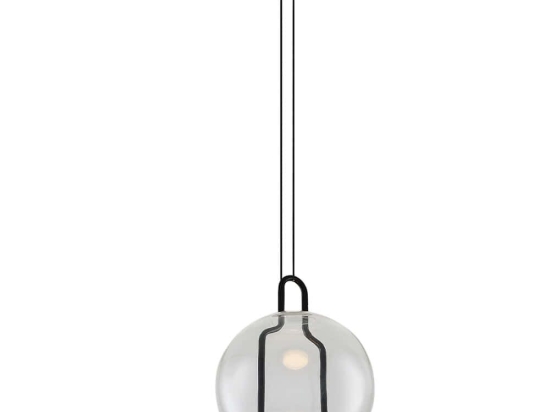 Φωτιστικό Οροφής 701CHD1612 Φ18x120cm Led 1300lm 13W 3000K Black Opviq