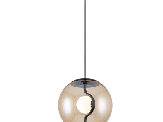 Φωτιστικό Οροφής 701CHD1642 Φ24x120cm 1xG4 10W Amber-Black Opviq