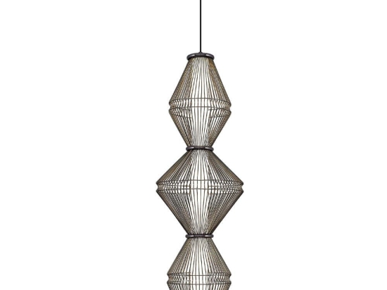 Φωτιστικό Οροφής 701CHD1670 Φ25x160cm Led 2400lm 24W 3000K Platinum Opviq