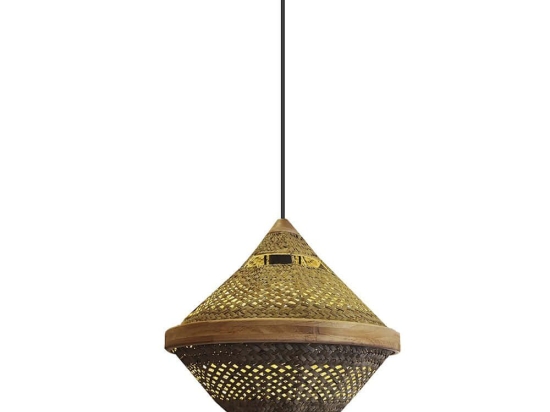 Φωτιστικό Οροφής 701CHD1768 Φ20x120cm 1xE27 24W Oak Opviq