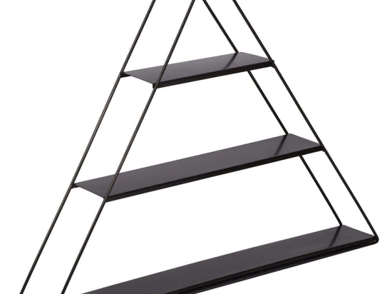 Ραφιέρα Τοίχου Cara 835PUQ6280 70x10x59cm Black