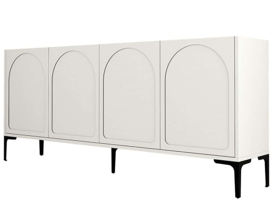 Μπουφές Lyon 845HCT5531 180x35x79cm Cream Μοριοσανίδα, Μελαμίνη