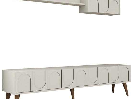 Σύνθεση Τηλεόρασης Lyon 845HCT5587 180x35x44cm Cream