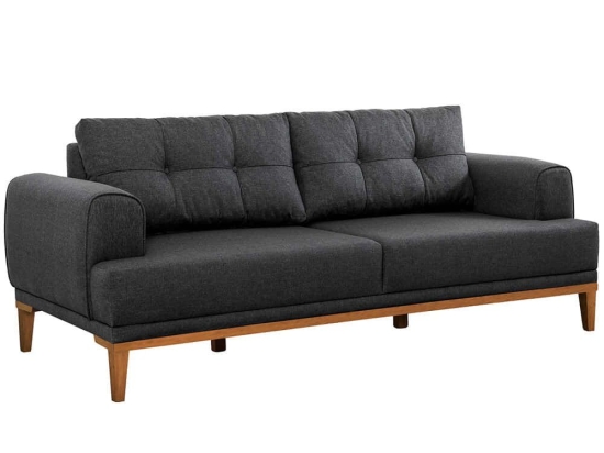 Καναπές Τριθέσιος Vina 867UNQ2204 223x94x82cm Anthracite