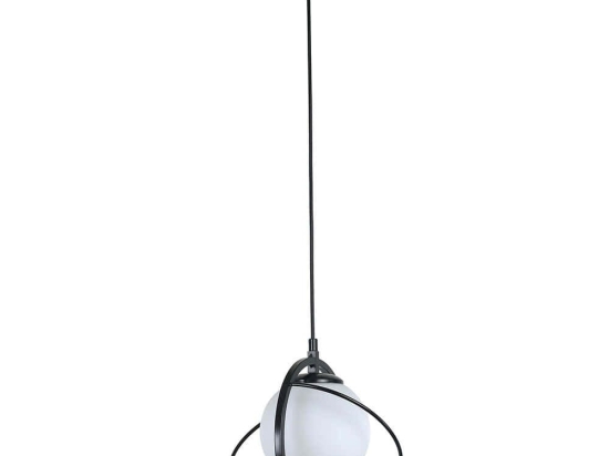 Φωτιστικό Οροφής Nepal 846STL1685 Φ25x70cm 1xE27 40W Black-White Opviq
