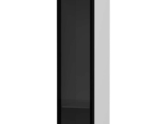 Ντουλάπα Μονόφυλλη Minar Kale 506MNR3638 45x52x210cm White-Black Μονόφυλλη