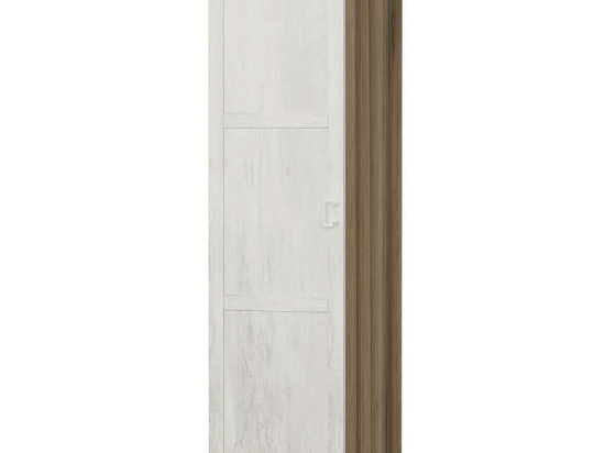 Ντουλάπα Μονόφυλλη Minar Kale 506MNR3650 45x52x210cm Oak-White Μονόφυλλη