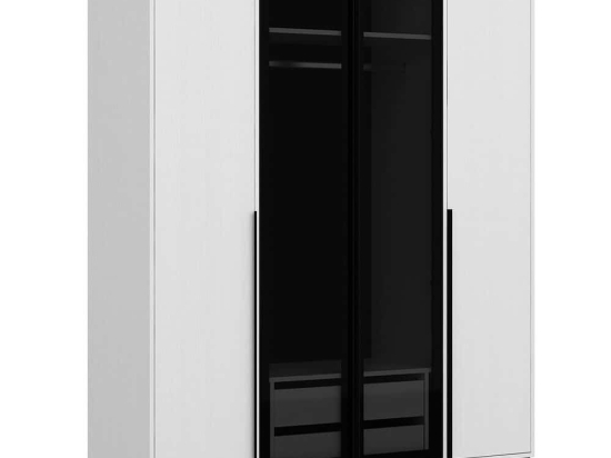 Ντουλάπα Τετράφυλλη Elevate 506MNR3723 180x52x218cm White Τετράφυλλη