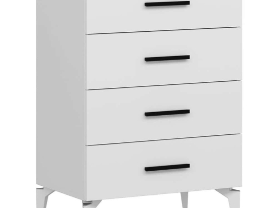 Συρταριέρα Kale 506MNR1531 72x47x106cm White