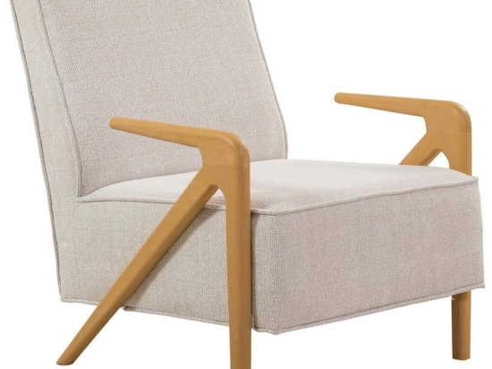 Πολυθρόνα Larus Wood 867UNQ1091 70x86x90cm Oak-Cream