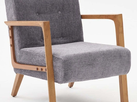 Πολυθρόνα Kemer 825BLC2926 69x83x80cm Grey