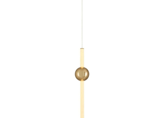 Φωτιστικό Οροφής 414LRC1944 Φ10x120cm Led 3500lm 30W 3000K Gold Opviq
