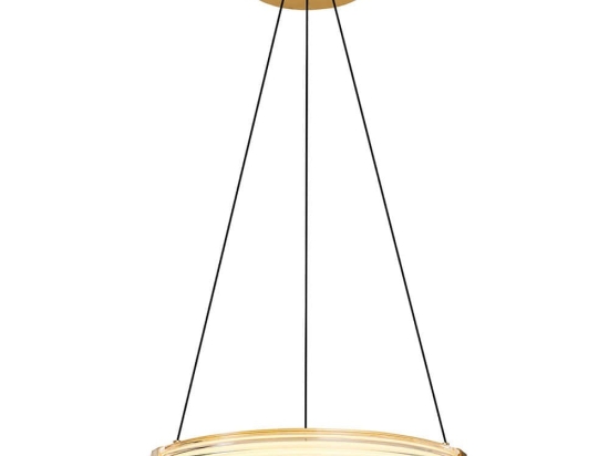 Φωτιστικό Οροφής 414LRC1945 Φ40x120cm Led 2200lm 22W 3000K Gold Opviq