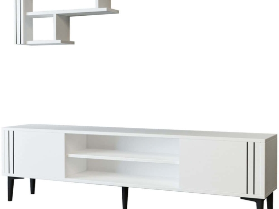 Σύνθεση Τηλεόρασης Snow 382NRC1146 140x29,6x44,6cm White