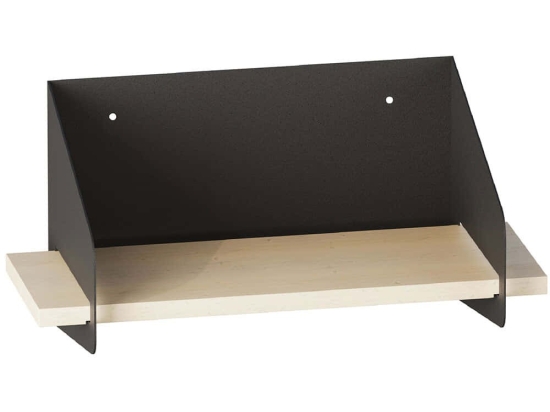 Ράφι Τοίχου Medium Arm 491CRT1303 40x19x20cm Black