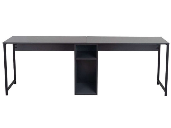 Γραφείο - Σταθμός Εργασίας 2 Θέσεων Twin 241NRD1104 240x60x74cm Anthracite-Black