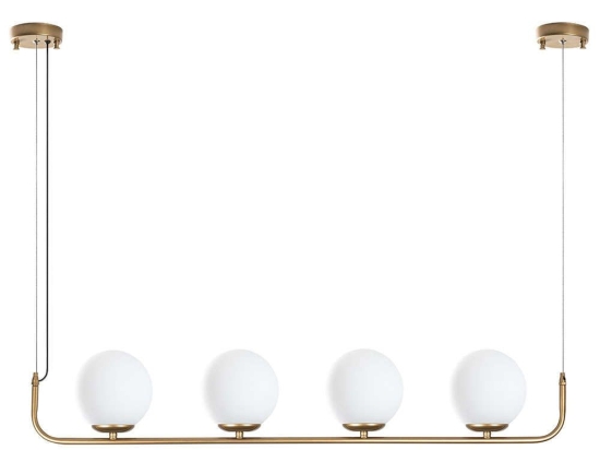 Φωτιστικό Οροφής - Ράγα Faruk 942FLG2530 100x15x110cm 4xE14 40W Gold Opviq