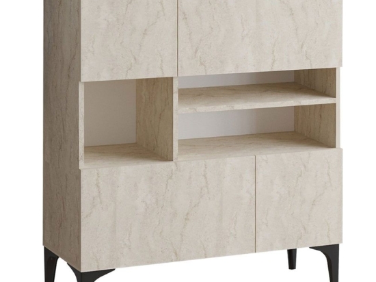 Μπουφές Krista 793ELG1812 100x125x35cm Beige