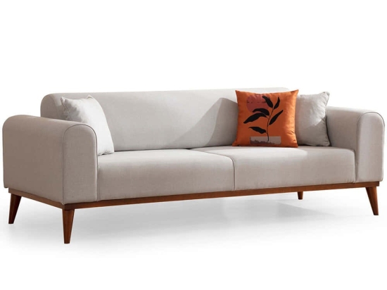 Καναπές - Κρεβάτι Τριθέσιος Cofi 560ARE2906 222x90x80cm Cream