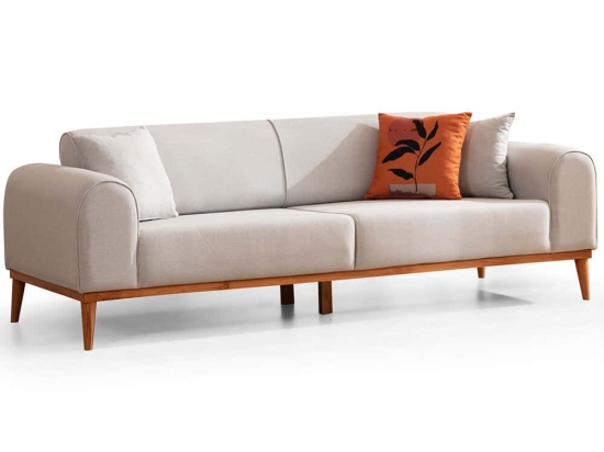 Καναπές - Κρεβάτι Τριθέσιος Kapri 560ARE2912 220x84x77cm Cream