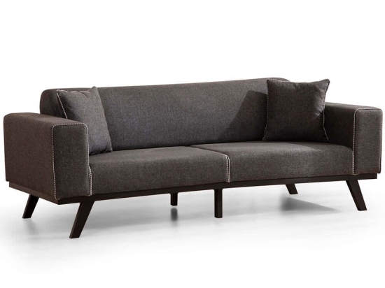 Καναπές - Κρεβάτι Τριθέσιος Leon 560ARE2915 222x92x77cm Anthracite