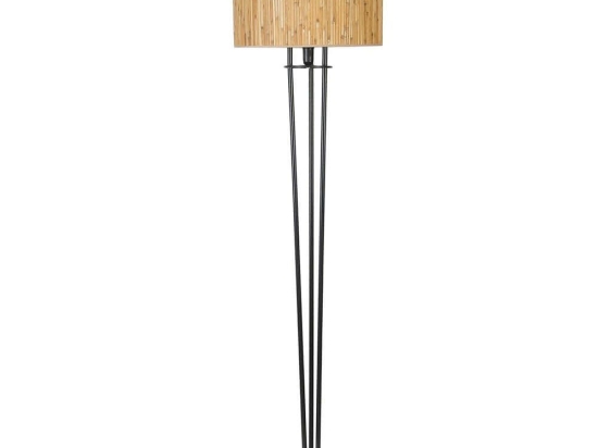 Φωτιστικό Δαπέδου Belen 534LUN4471 Φ30x165cm E27 40W Natural-Black Opviq