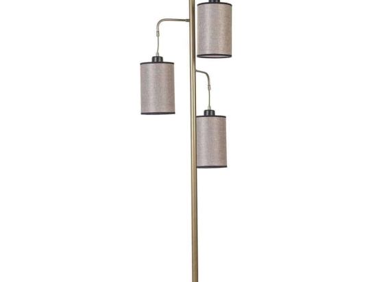 Φωτιστικό Δαπέδου Jozef 534LUN4524 Φ40x150cm 3xE27 40W Grey-Gold Opviq