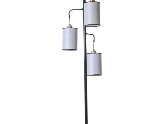 Φωτιστικό Δαπέδου Jozef 534LUN4561 Φ40x150cm 3xE27 40W Grey-Black Opviq