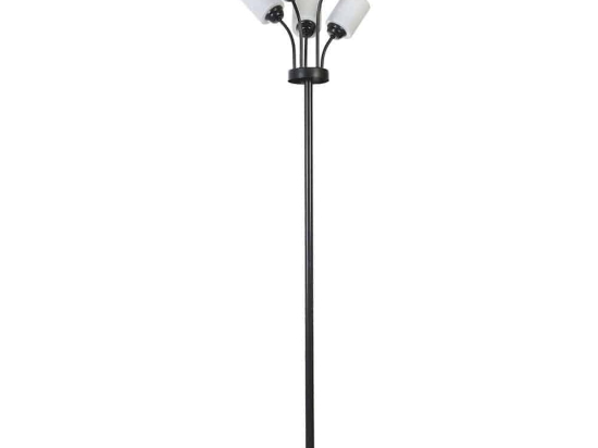 Φωτιστικό Δαπέδου Gunes 534LUN4564 Φ30x165cm 5xE27 40W Black-White Opviq