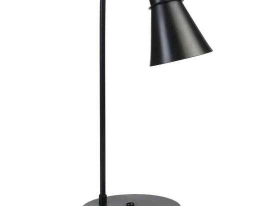 Φωτιστικό Επιτραπέζιο Dora 534LUN5125 Φ18x45cm E14 40W Black Opviq