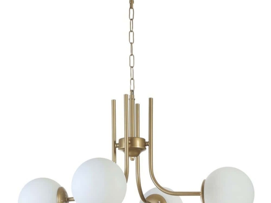 Φωτιστικό Οροφής Nevada 846STL5132 Φ65x70cm 4xE27 40W Gold-White Opviq
