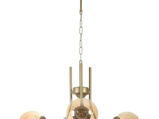 Φωτιστικό Οροφής Nevada 846STL5134 Φ65x70cm 3xE27 40W Gold Opviq