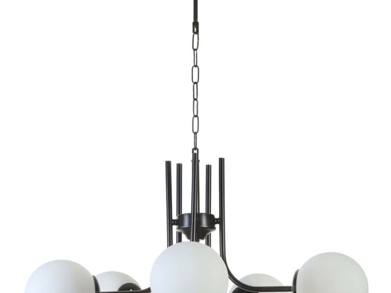 Φωτιστικό Οροφής Nevada 846STL5175 Φ65x70cm 5xE27 40W Black-White Opviq