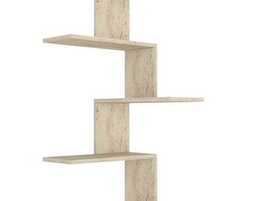 Ραφιέρα Τοίχου Caniko 804TRH1623 51,5x29,6x109cm Travertine Beige