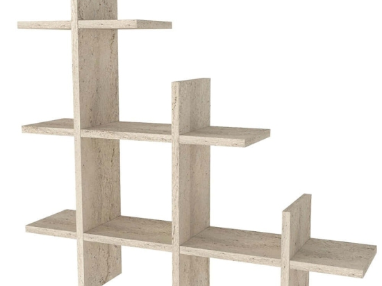 Ραφιέρα Τοίχου Juke 804TRH1622 81,8x18x80cm Travertine Beige