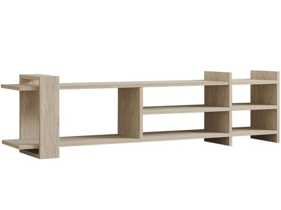 Έπιπλο Τηλεόρασης Zeyna 835PUQ6401 156x29,6x40cm Travertine Beige