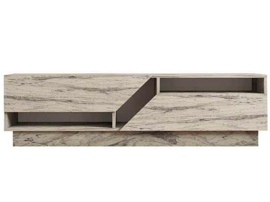 Έπιπλο Τηλεόρασης Koza 835PUQ6410 160x40x45cm Marble Effect White