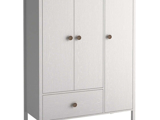 Ντουλάπα Τρίφυλλη 787CDL1307 120x53x172cm White Τρίφυλλη
