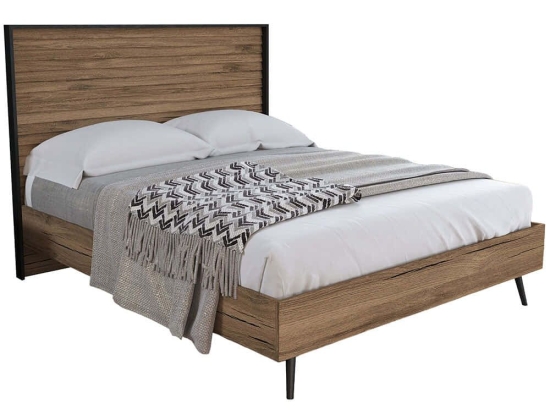 Κρεβάτι 787CDL1404 168x205x120cm Walnut Διπλό