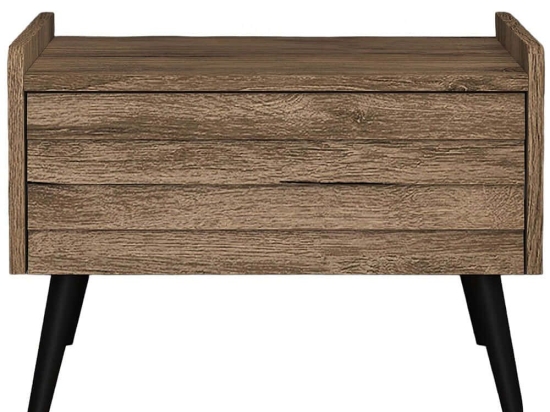 Κομοδίνο 787CDL1602 60x45x40cm Walnut-Black