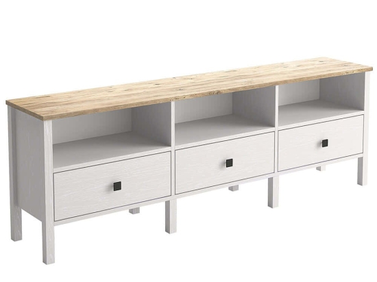 Έπιπλο Τηλεόρασης 787CDL1803 180x35x60cm White-Natural