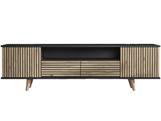 Έπιπλο Τηλεόρασης 787CDL1821 180x35x55cm Pine-Black