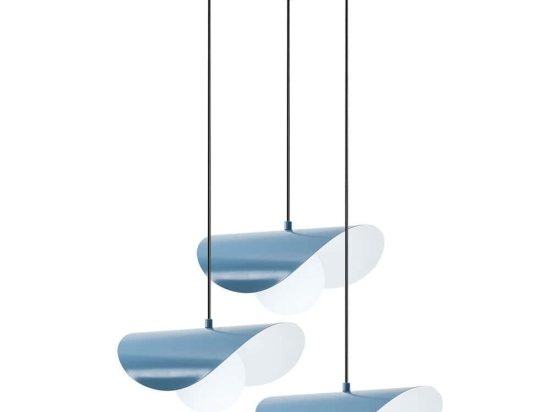 Φωτιστικό Οροφής Vatoz 892OPV2068 40x25x112cm 3xE27 40W Light Blue Opviq